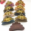 2-yuan gold-plated round bead head claw bath grab, shock-resistant plastic hair bun, practical hair clip, simple ponytail clip, headwear details Picture